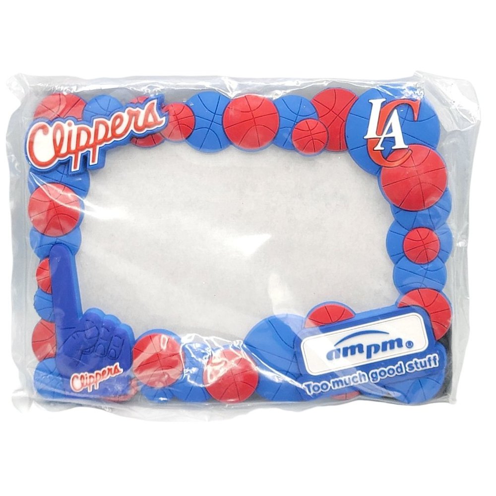 LA Clippers AMPM Collectors Promotional Rubber Picture Frame NEW for 4x6 Pic